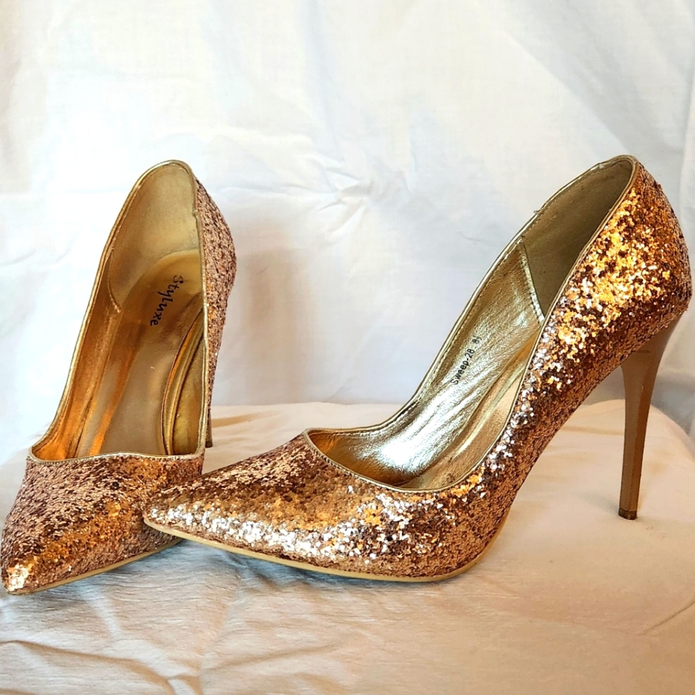 Gold Stilettos